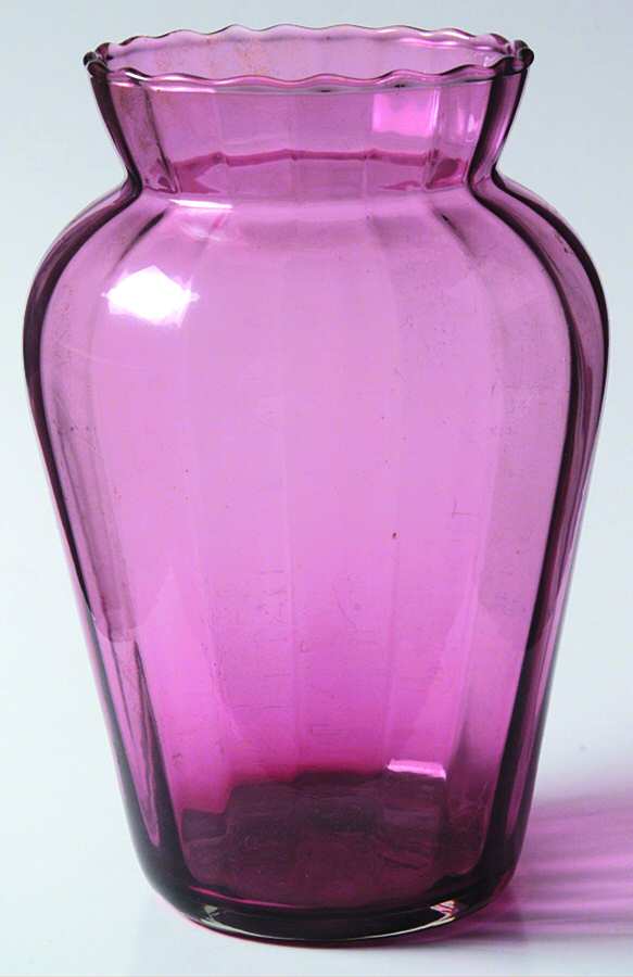 Cranberry 6" Flower Vase by Pilgrim Glass-1