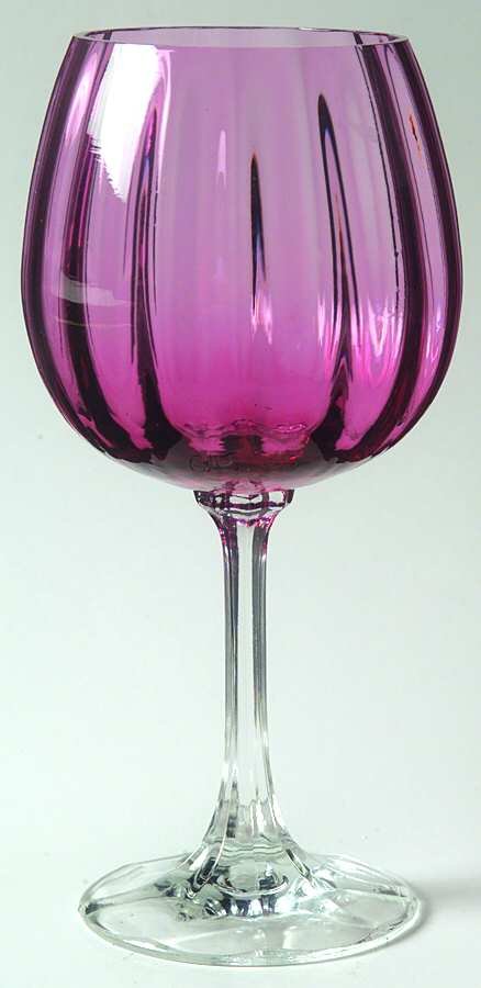 Cranberry Tall Water Goblet by Pilgrim Glass-1