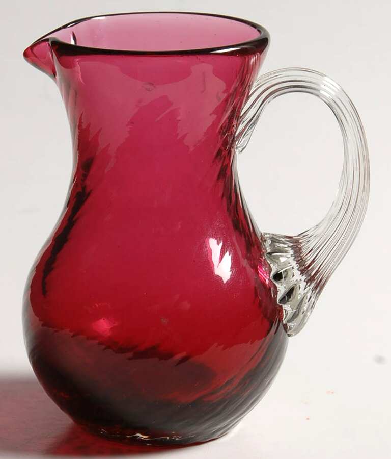 Cranberry 4 Oz Pitcher by Pilgrim Glass-1