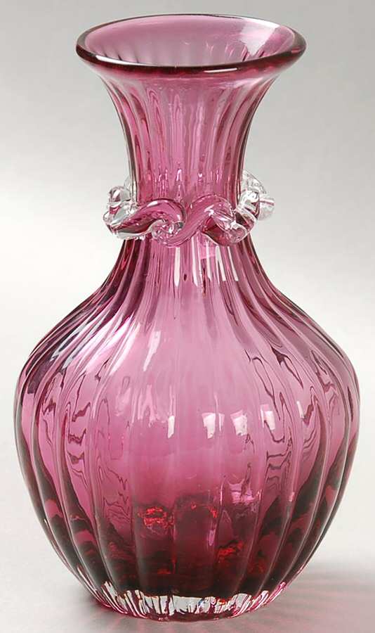 Cranberry 5" Bud Vase by Pilgrim Glass-1