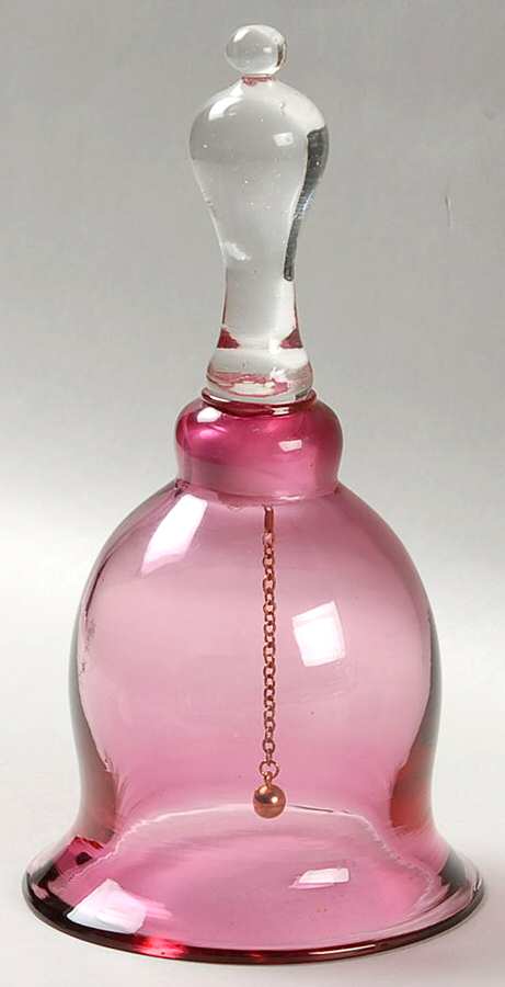 Cranberry Bell by Pilgrim Glass-1