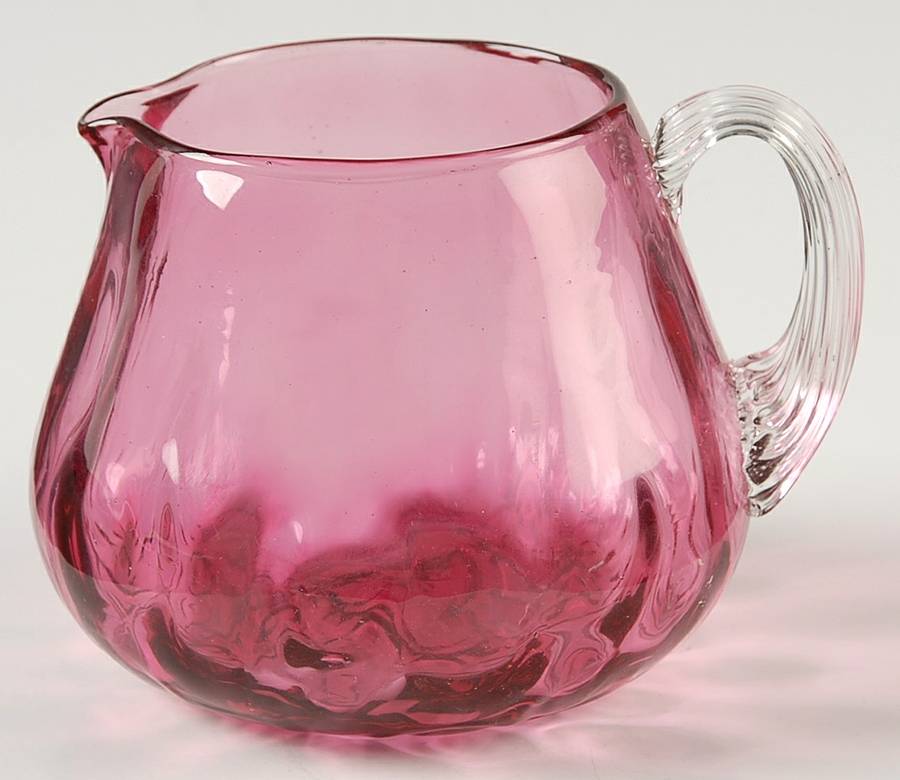 Cranberry Creamer by Pilgrim Glass-1