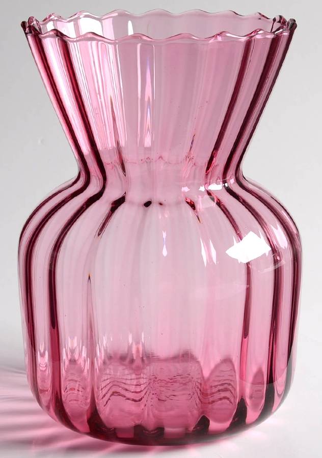 Cranberry 5" Sac Vase by Pilgrim Glass-1