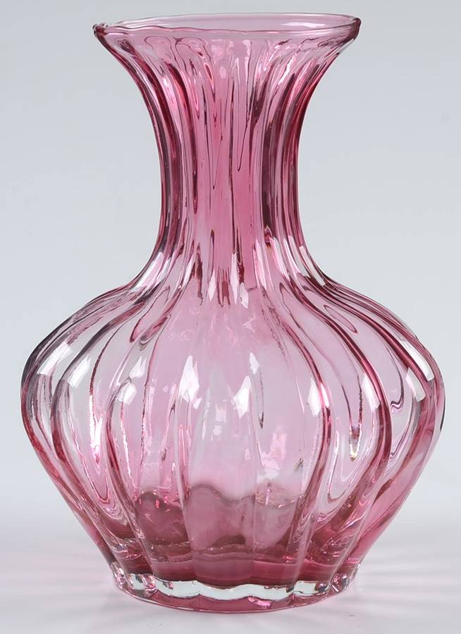Cranberry 5" Flower Vase by Pilgrim Glass-1