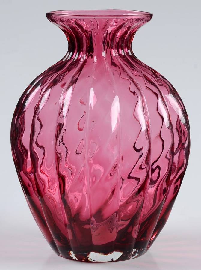 Cranberry 5" Flower Vase by Pilgrim Glass-1