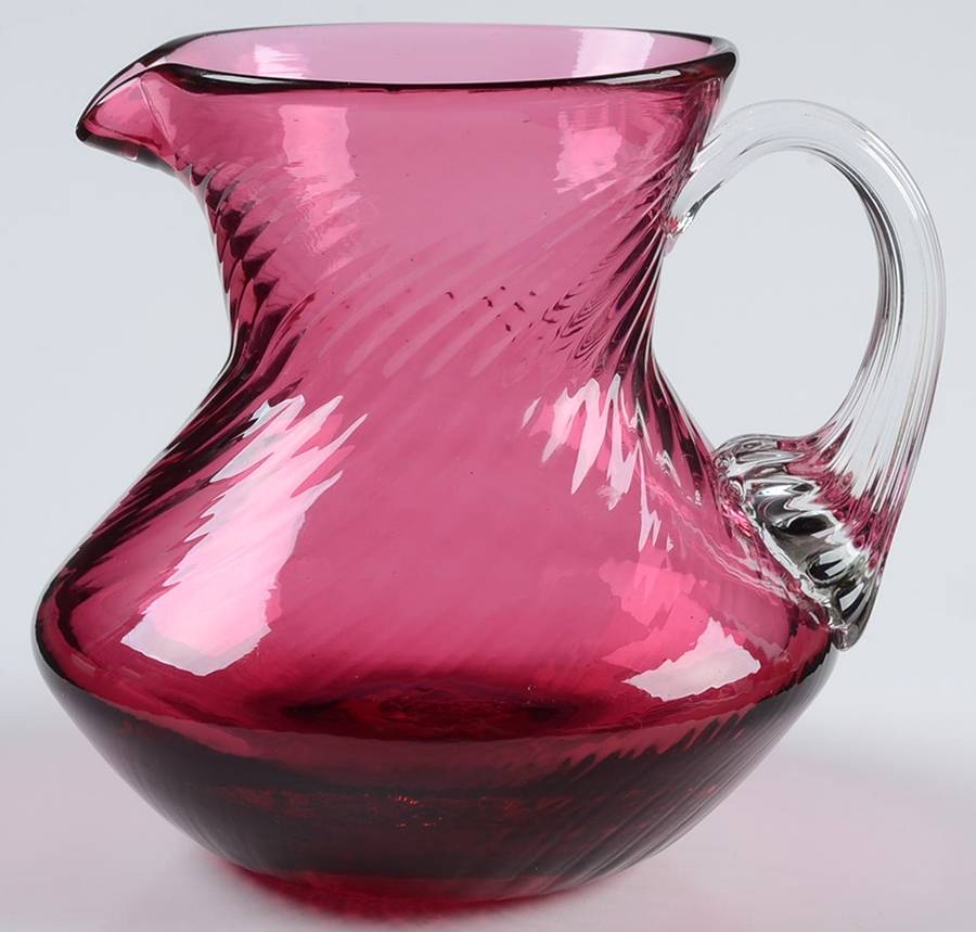 Cranberry 4 Oz Pitcher by Pilgrim Glass-1