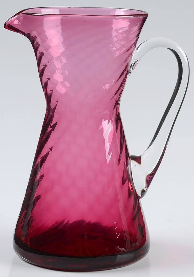 Cranberry 16 Oz Pitcher by Pilgrim Glass-1