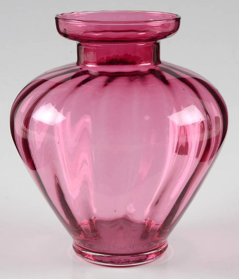 Cranberry 5" Flower Vase by Pilgrim Glass-1