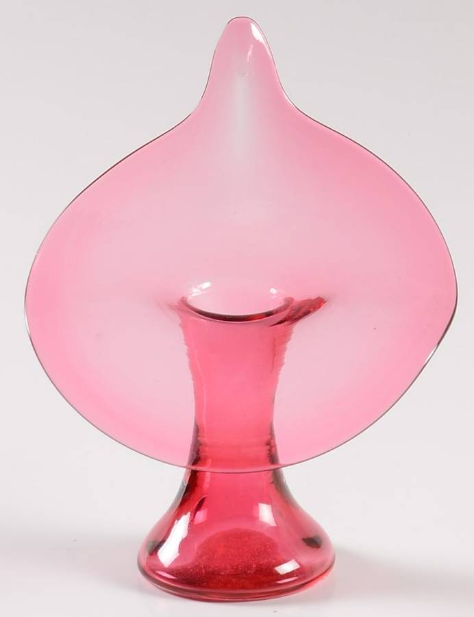 Cranberry 6" Bud Vase by Pilgrim Glass-1
