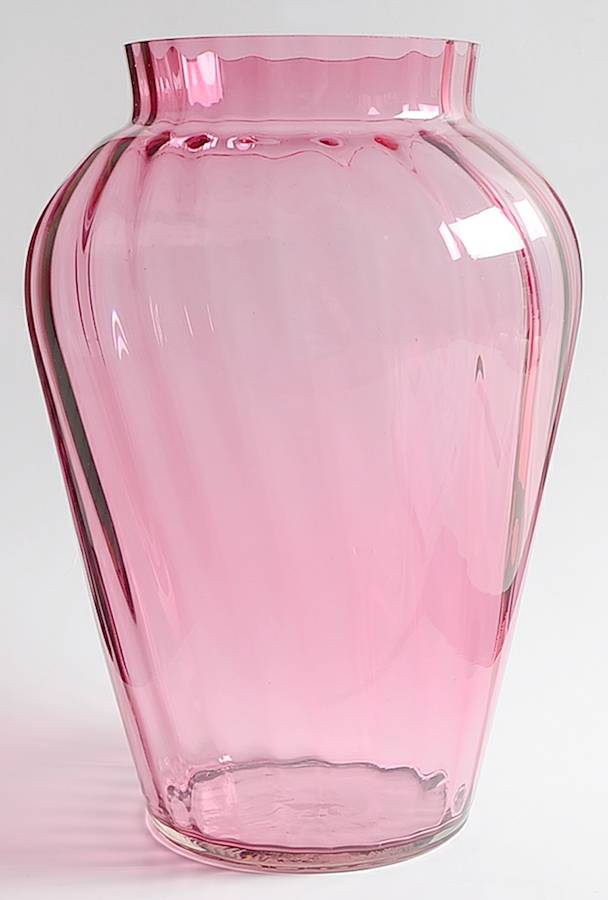 Cranberry 11" Flower Vase by Pilgrim Glass-1