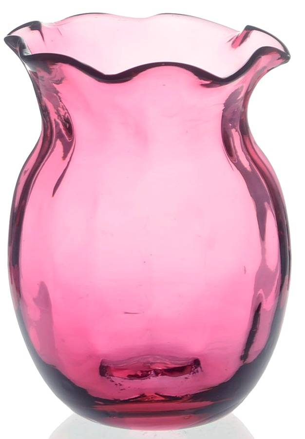 Cranberry 4" Bud Vase by Pilgrim Glass-1