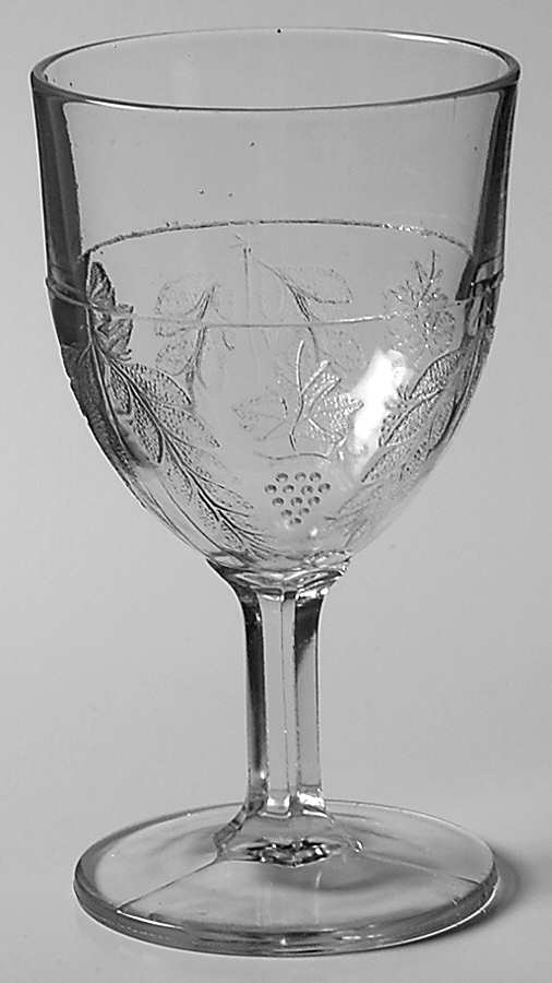 Grape and Festoon Water Goblet by Portland-1