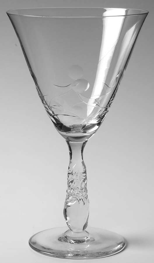 Enchanting Orchid Water Goblet by Nancy Prentiss-1