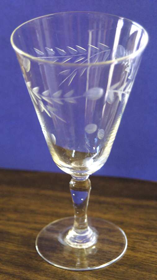 Willow Moon Water Goblet by Pioneer (Japan)-1