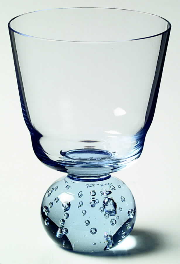 Raindrop Blue Water Goblet by Portugal-1