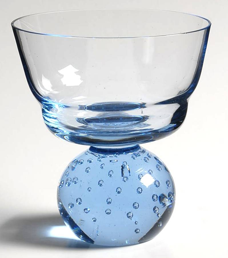 Raindrop Blue Champagne/Tall Sherbet by Portugal-1