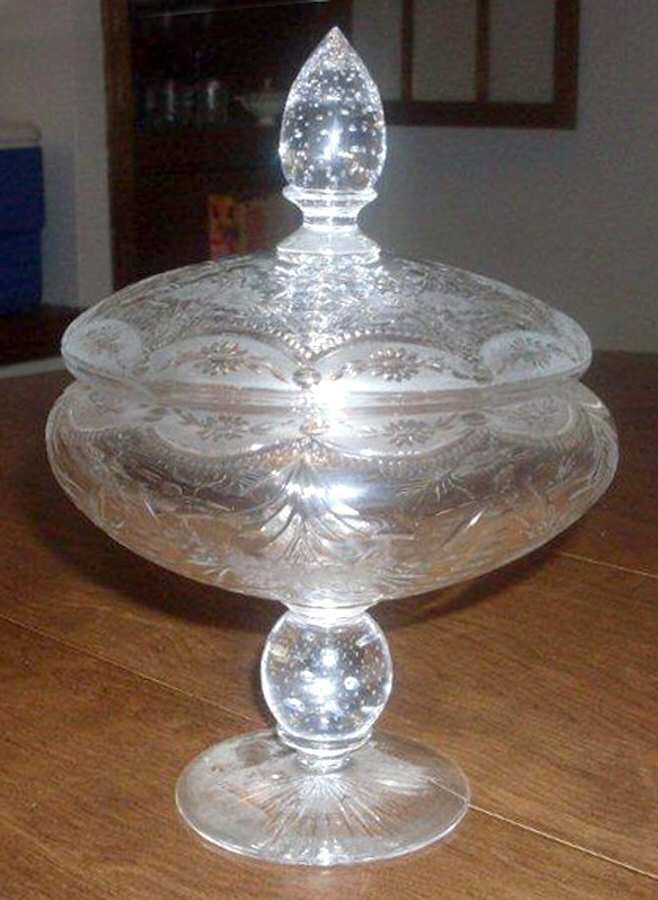 Wickham Comport & Lid by Pairpoint-Gunderson Crystal-1