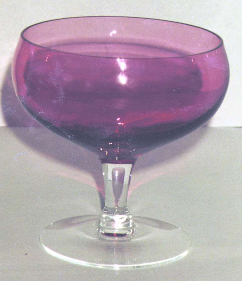 Cranberry Low Sherbet by Pilgrim Glass-1