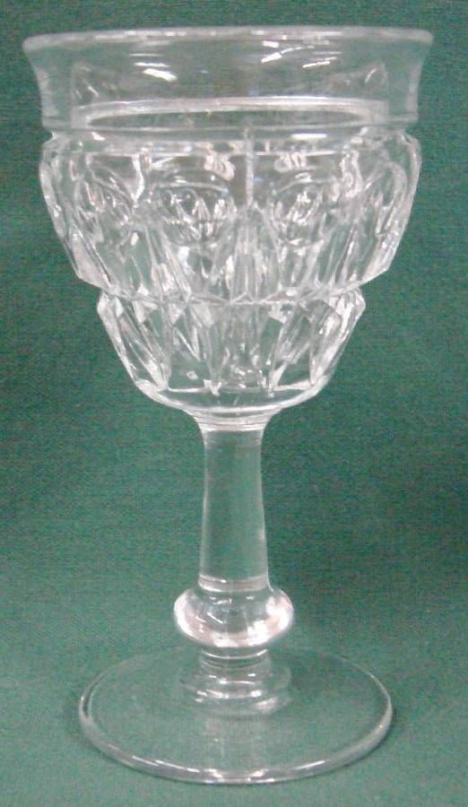 Chavalier Clear Wine Glass by Paden City-1