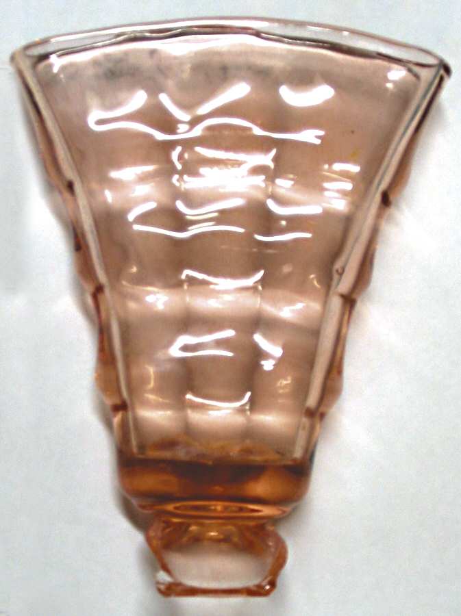 Party Line Pink 7" Fan Vase by Paden City-1