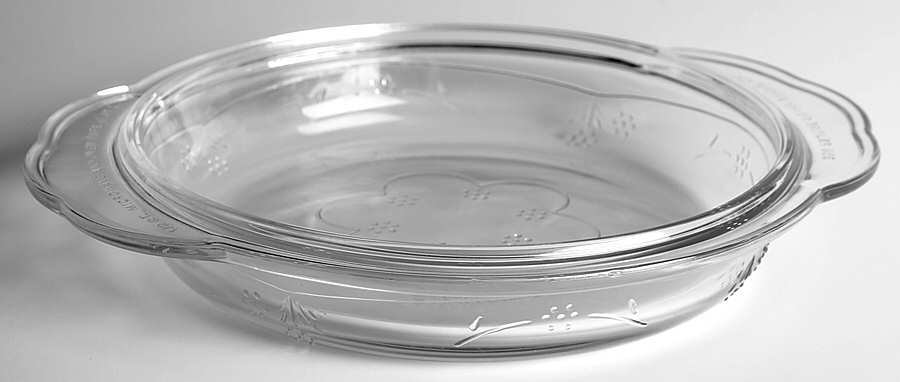 Blossom Round Handle Pie Plate, Casserole Lid by Pfaltzgraff-1