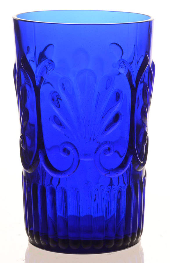 Adams Cobalt 10 Oz Flat Tumbler by Pilgrim Glass-1