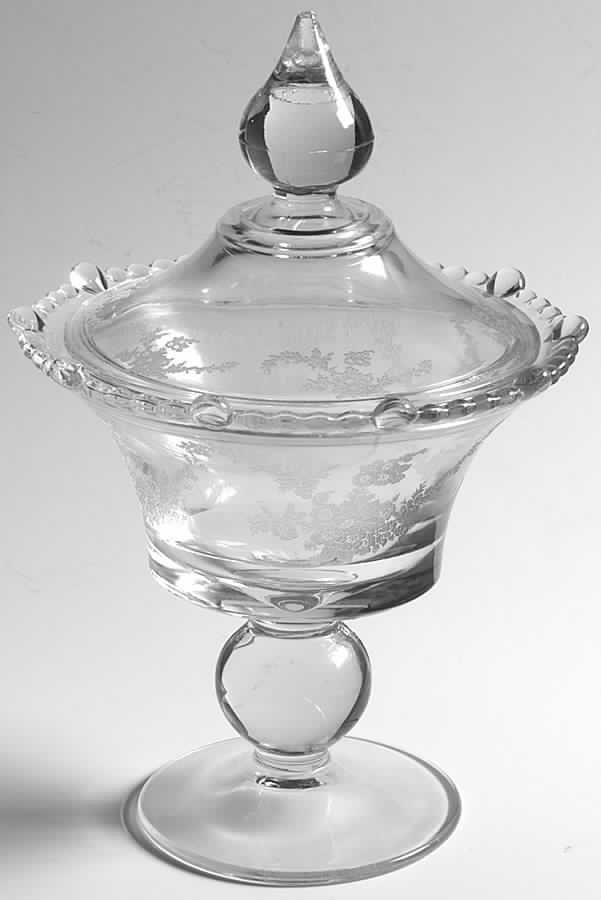 Heather & Primrose Candy Dish & Lid by Paden City-1