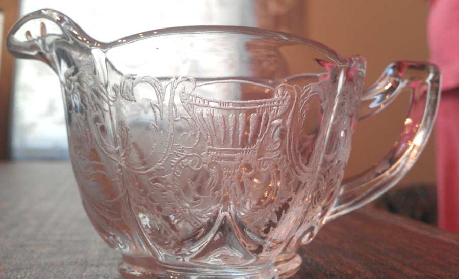 Leeuwen Clear Creamer by Paden City-1