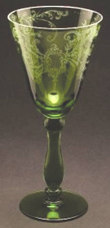 Ritz Paris Green Water Goblet by Portieux-1
