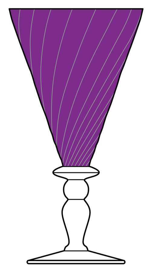 Palmyre Amethyst Tall Water Goblet by Portieux-1