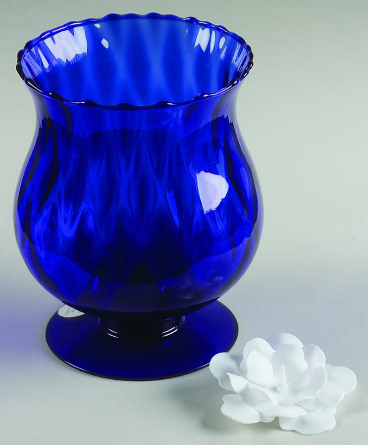 Optic Waves 1 Piece Open Hurricane/Vase by Princess House-1