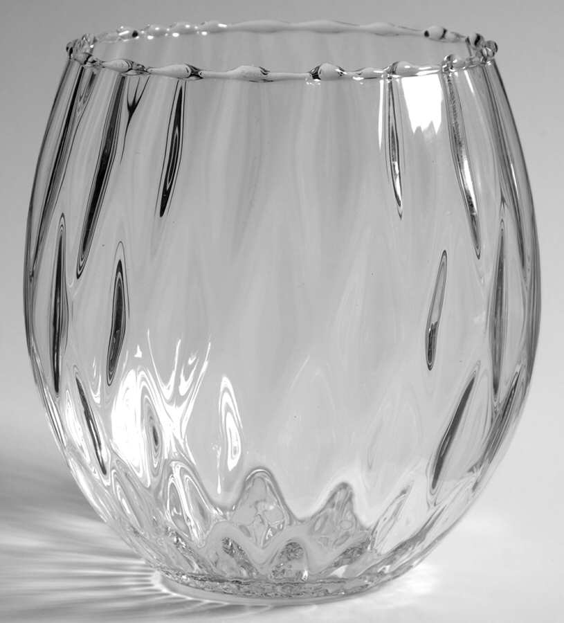 Optic Waves Treasure Jar No Lid by Princess House-1