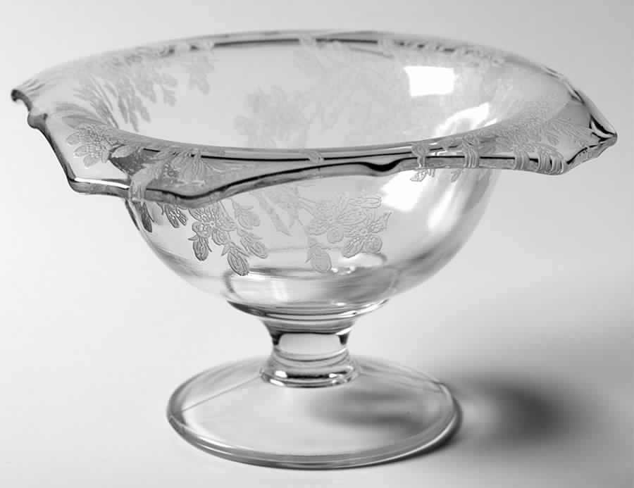 Ardith Clear Mayonnaise Bowl, Bowl Only by Paden City-1