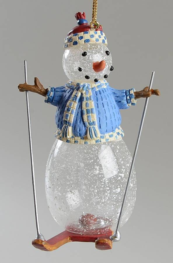 Princess House Christmas Ornament Snowman-Blue Jacket - No Box by Princess House-1