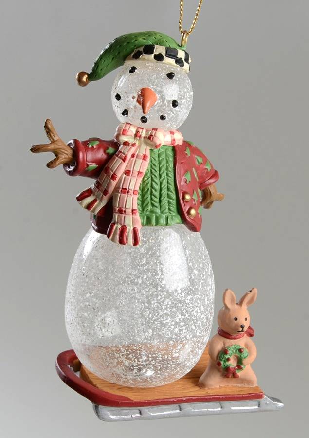 Princess House Christmas Ornament Snowman-Red Jacket - No Box by Princess House-1