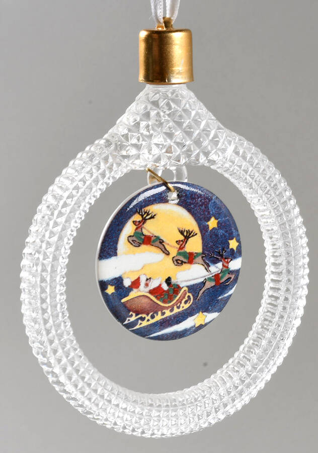 Princess House Christmas Ornament To All Good-Porc.&Crystal - Boxed by Princess House-1