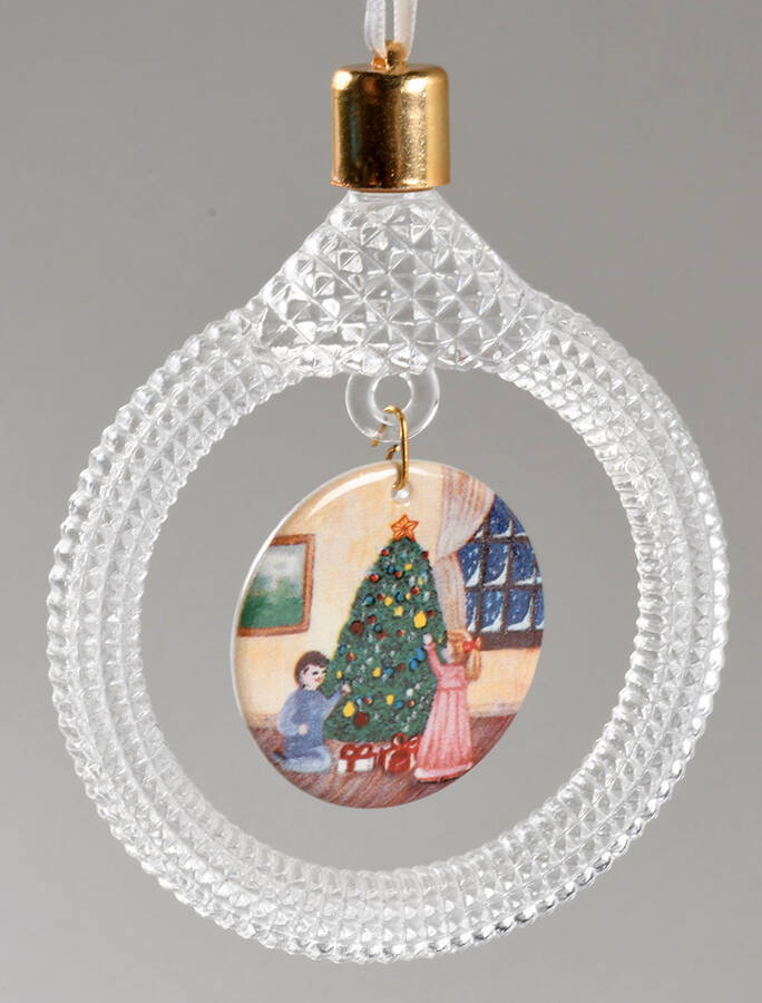 Princess House Christmas Ornament Decorating The Tree-Porc.&Crys - No Box by Princess House-1