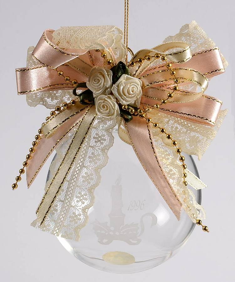 Princess House Christmas Ornament Ball- Candlestic - Boxed by Princess House-1