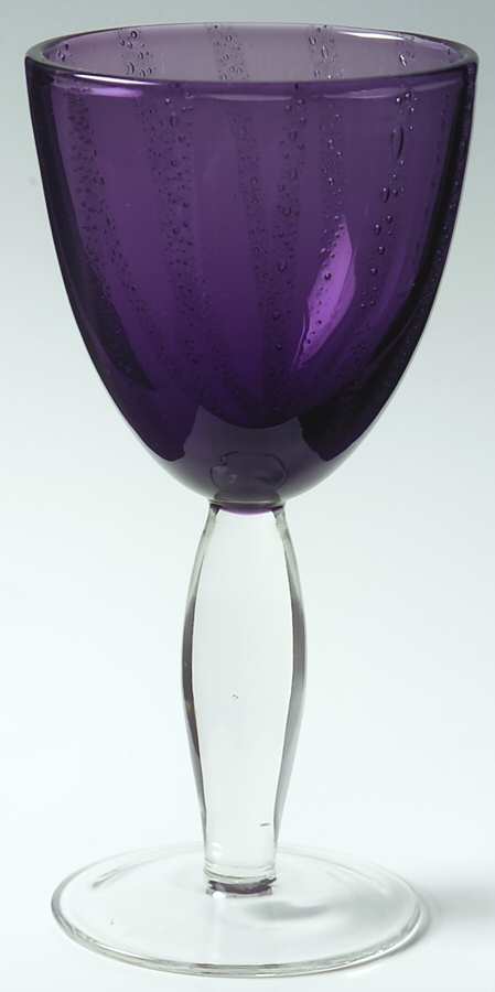 Bubbleglass Amethyst Water Goblet by Portmeirion-1