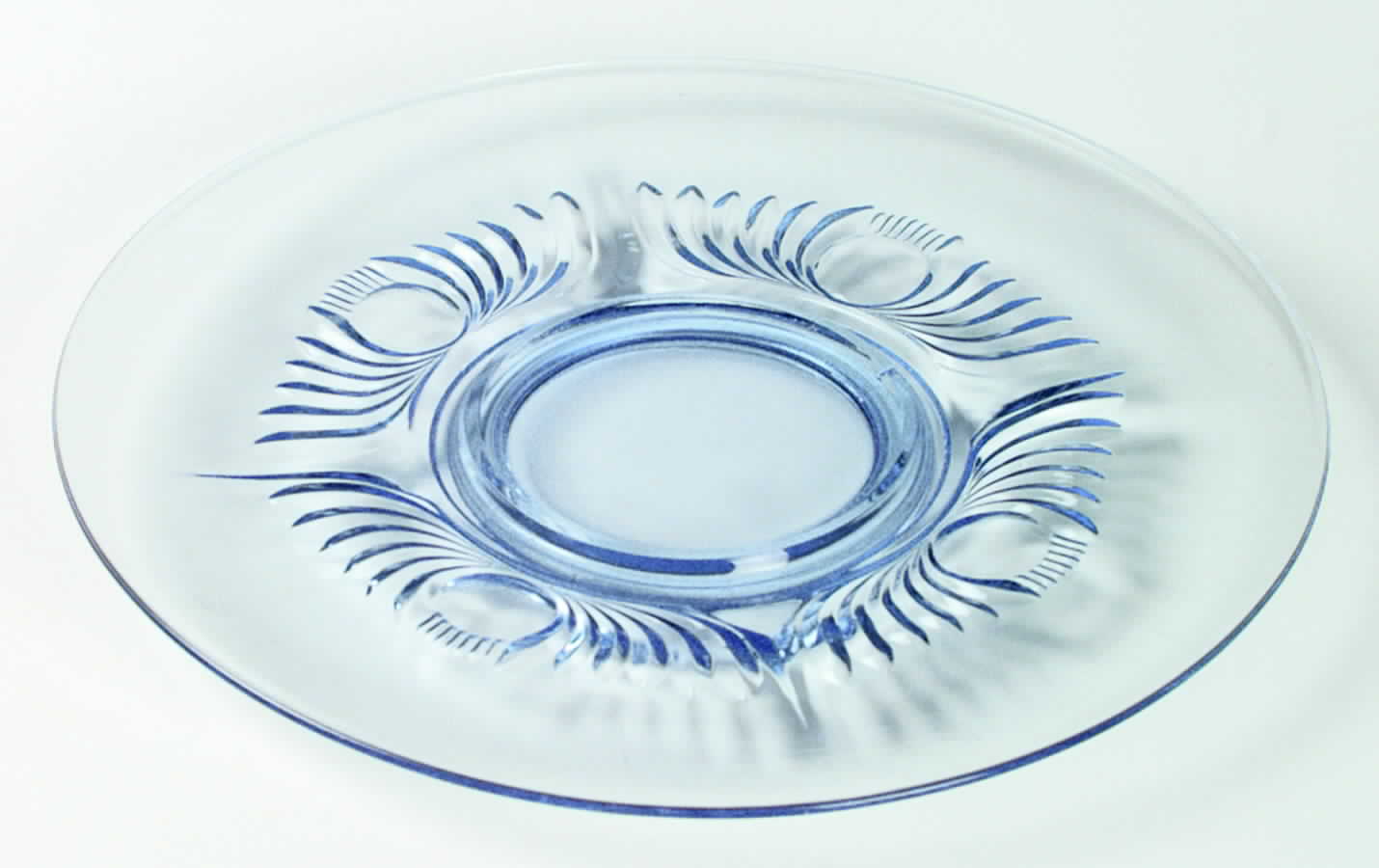 Maya Blue Cheese & Cracker Plate by Paden City-1