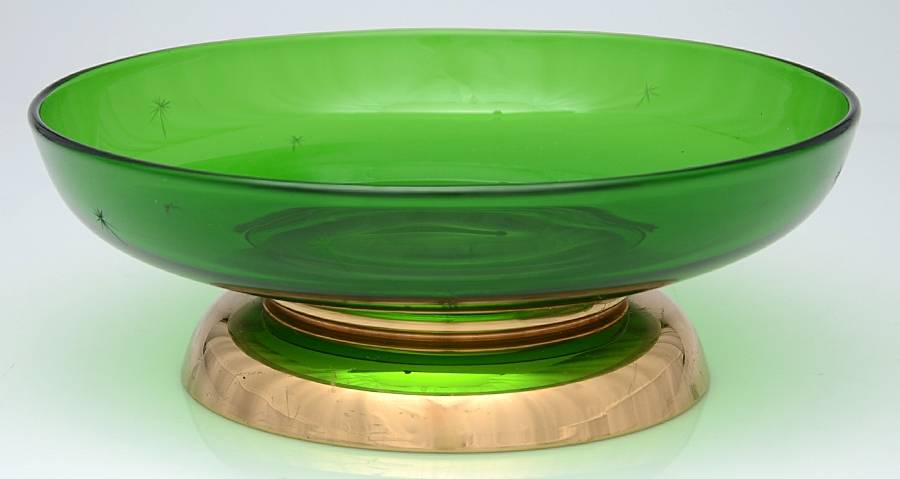Emerald Glo 10" Salad Bowl by Paden City-1