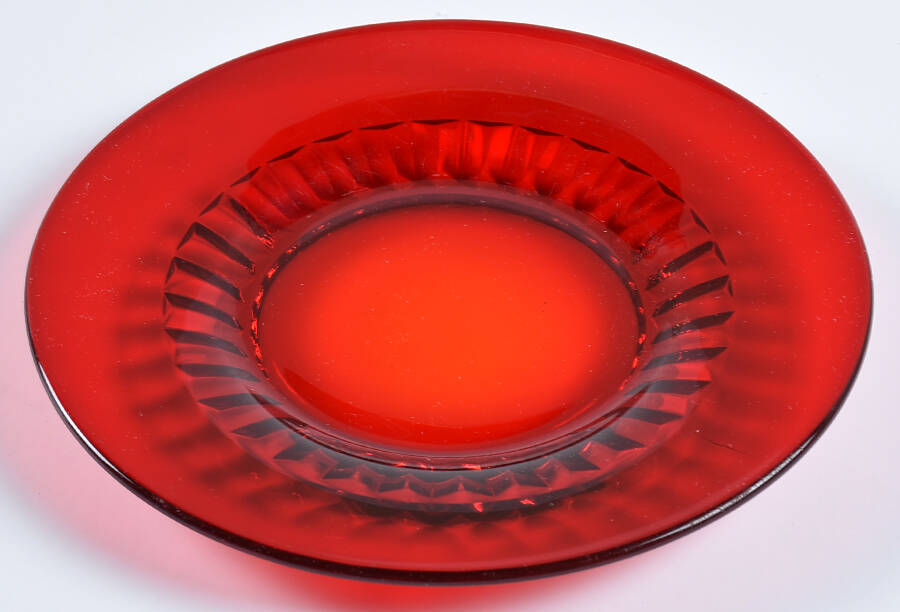 Glades Ruby Bread & Butter Plate by Paden City-1