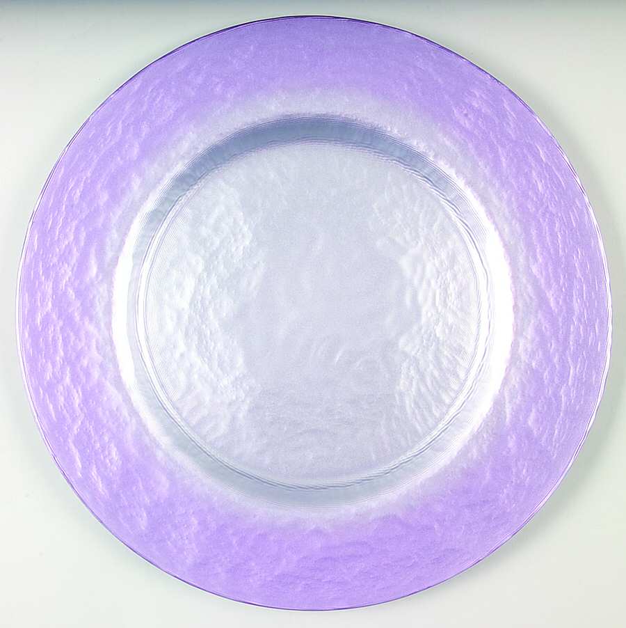 Pearlescent Lilac and Silver 13" Service Plate by Portmeirion-1