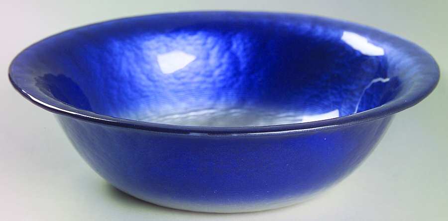 Pearlescent Dark Blue and Silver Oatmeal Bowl by Portmeirion-1