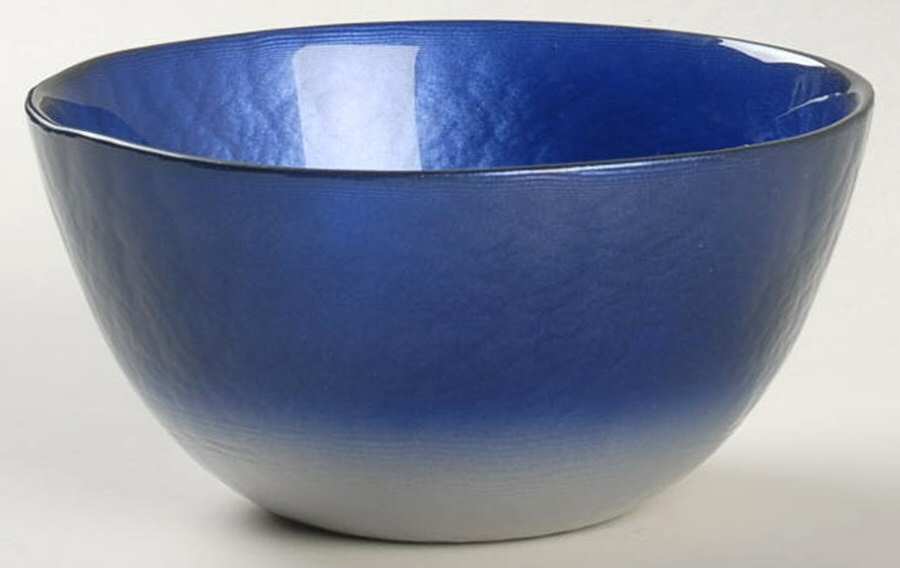 Pearlescent Dark Blue and Silver 5" Round Bowl by Portmeirion-1