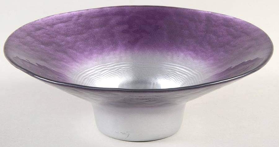Pearlescent Pink (Mauve) and Silver 6" Round Flared Bowl by Portmeirion-1
