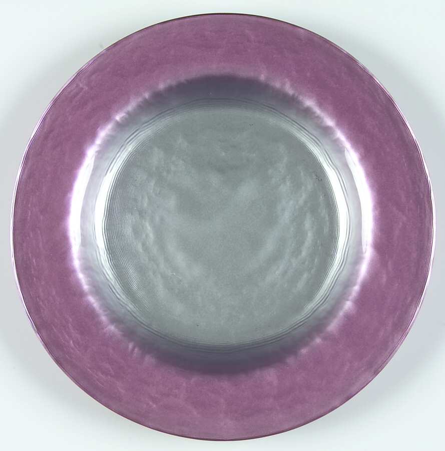 Pearlescent Pink (Mauve) and Silver 8" Salad Plate by Portmeirion-1
