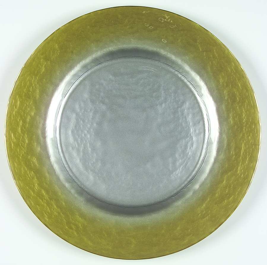 Pearlescent Gold and Silver 13" Service Plate by Portmeirion-1