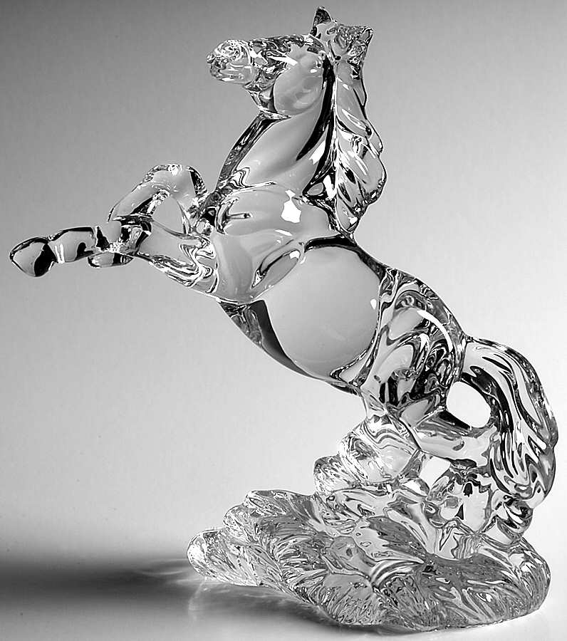 Animals & Figurines Clear Stallion by Princess House-1