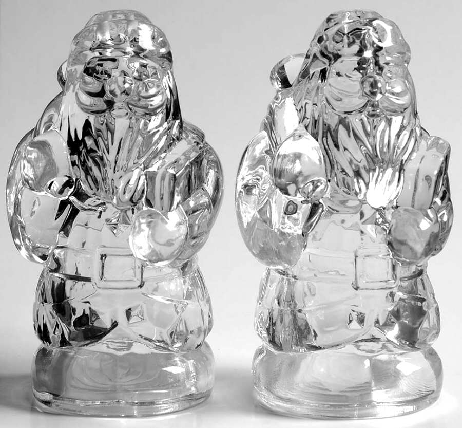 Animals & Figurines Stoppered Santa Shaker Set by Princess House-1